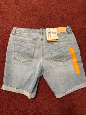 Seven7 Light Wash Denim Bermuda Shorts for Men